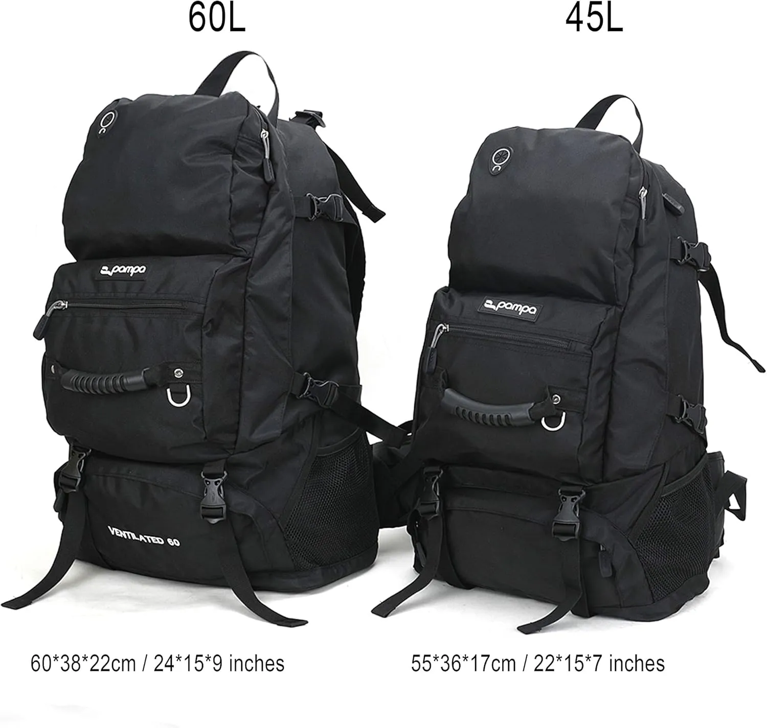45L Waterproof Backpacks for women or men short & long haul travelling, any outdoor sports, camping and hiking (M)