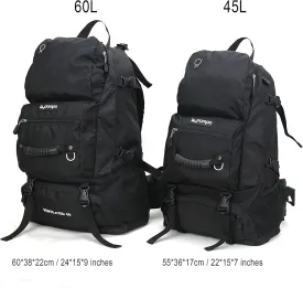 45L Waterproof Backpacks for women or men short & long haul travelling, any outdoor sports, camping and hiking (M)