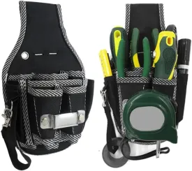 9 In 1 Tool Waist Pack Belt Utility Kit Holder 600D Nylon Fabric Toolkit Electrician Waist Pocket Pouch Bag