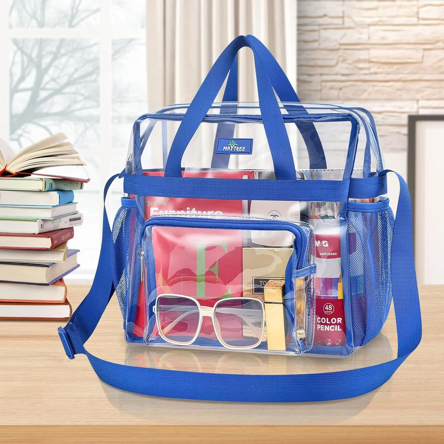 Bagenius Clear Bag Stadium Approved 12612 Clear bag for Stadium Events Sports Concert Festival Work