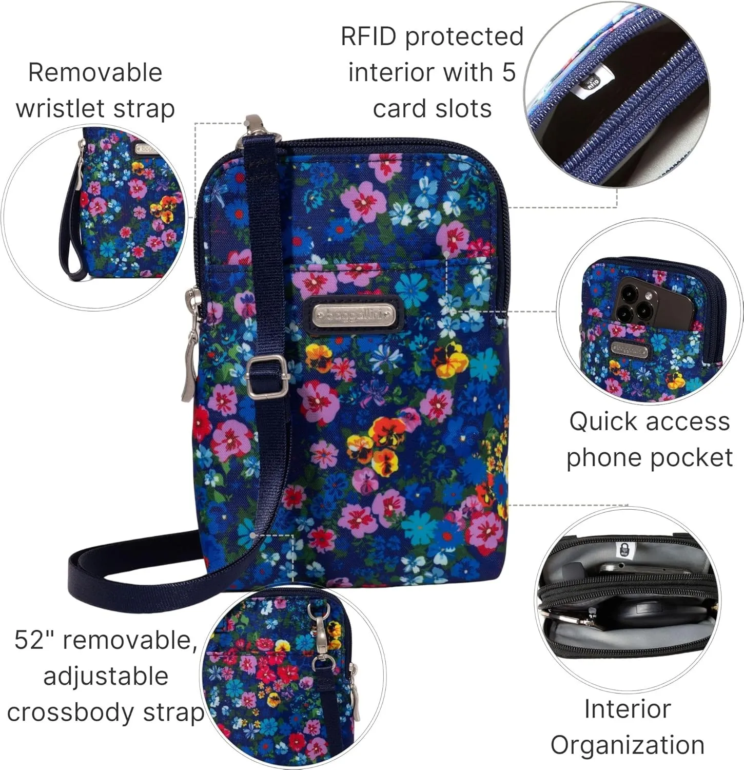 Baggallini Take Two Bryant RFID Crossbody Bag