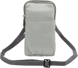 Cell Phone Belt Clip Bag Men, Cell Phone Shoulder Holster, 6.0" Outdoor Travel Vertical Phone Holster Waist Pouch Cellphone Shoulder Messenger Bag Zipper Wallet Phone Holder with Belt Loop Carabiner