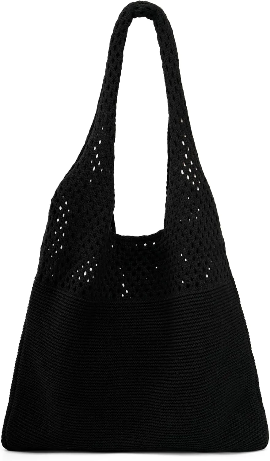 Crochet Tote Bag Cute Knit Summer Beach Tote Bags Aesthetic Vacation Bag for Women
