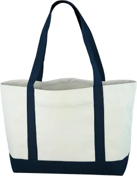 Daily Tote with Shoulder Length Handles and Outside Pocket