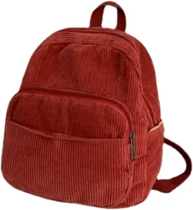 GGOOB Small Corduroy Backpack - Mini Backpack Purse for Women