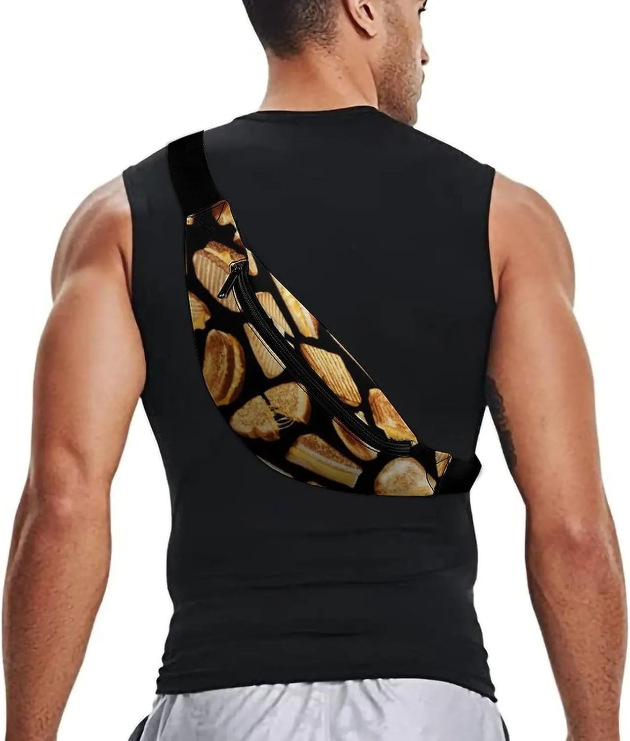 Grilled Cheese Sandwiches Art Fashionable And Exquisite Waist Bag with Large Capacity