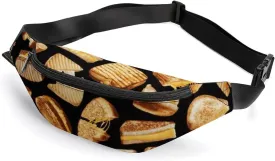 Grilled Cheese Sandwiches Art Fashionable And Exquisite Waist Bag with Large Capacity