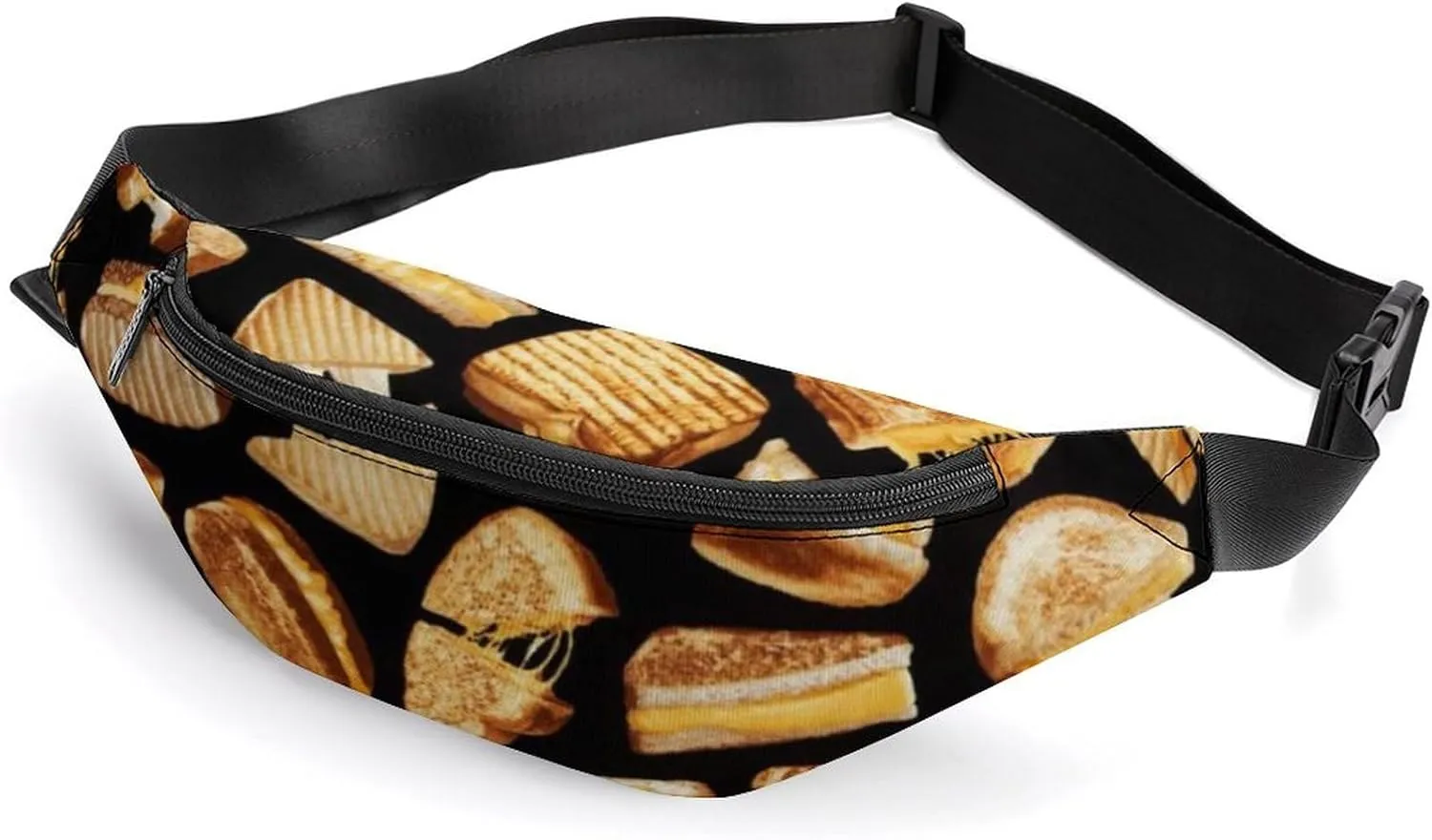 Grilled Cheese Sandwiches Art Fashionable And Exquisite Waist Bag with Large Capacity