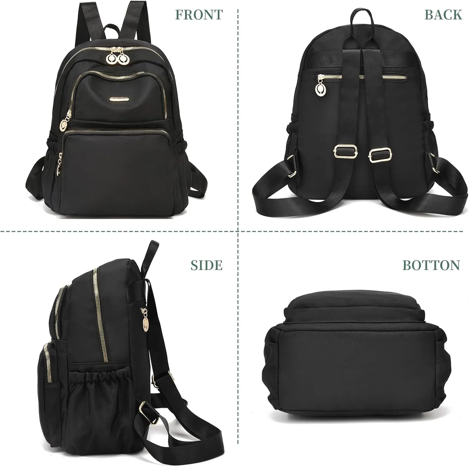 I IHAYNER Mini Backpack Purse Small Backpack for Women Lightweight Nylon Travel Bags Small Casual Daypacks for College Work Camel
