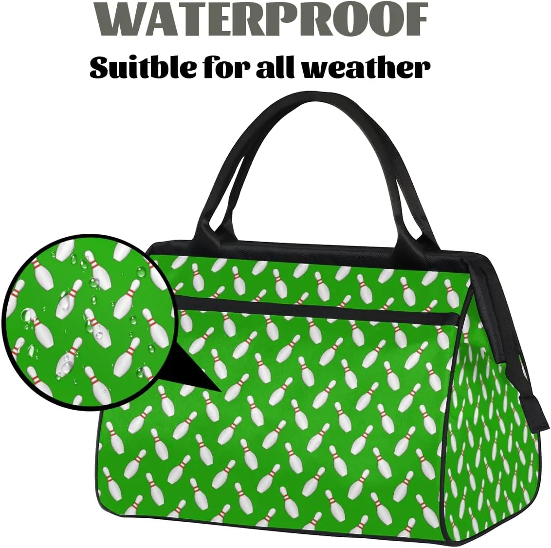 Large Tote Bag for Women with Zipper, Work Gym Tote Nurse Dance Yoga Bag for Sport, Travel