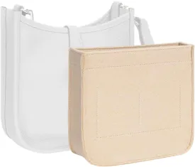 Lckaey Purse Insert Organizer for Evelyne 16 mini Bags TPM Insert- Handbag Organizer-1003Khaki-S