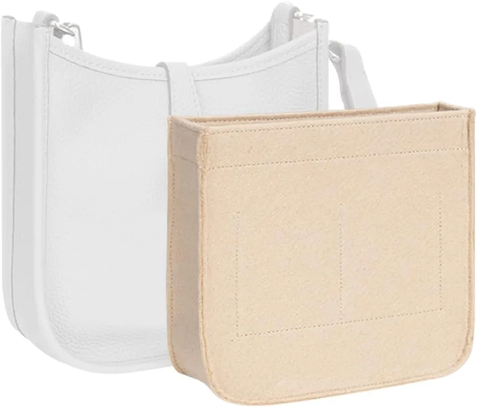 Lckaey Purse Insert Organizer for Evelyne 16 mini Bags TPM Insert- Handbag Organizer-1003Khaki-S