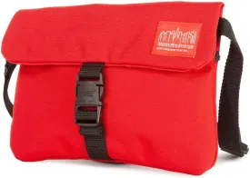 Manhattan Portage Jones Shoulder Bag (water resistant, men, women, thin, flap, buckle closure, shoulder strap)