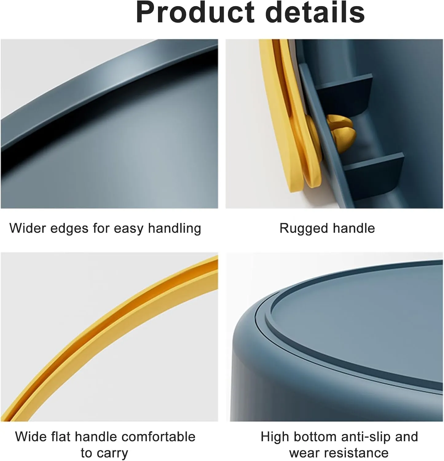 Plastic Bucket Portable Outdoor Fishing Folding Bucket Collapsible Plastic Bucket for Camping Cleaning 4.6/10/16.8l Collapsible Bucket Dark Blue S