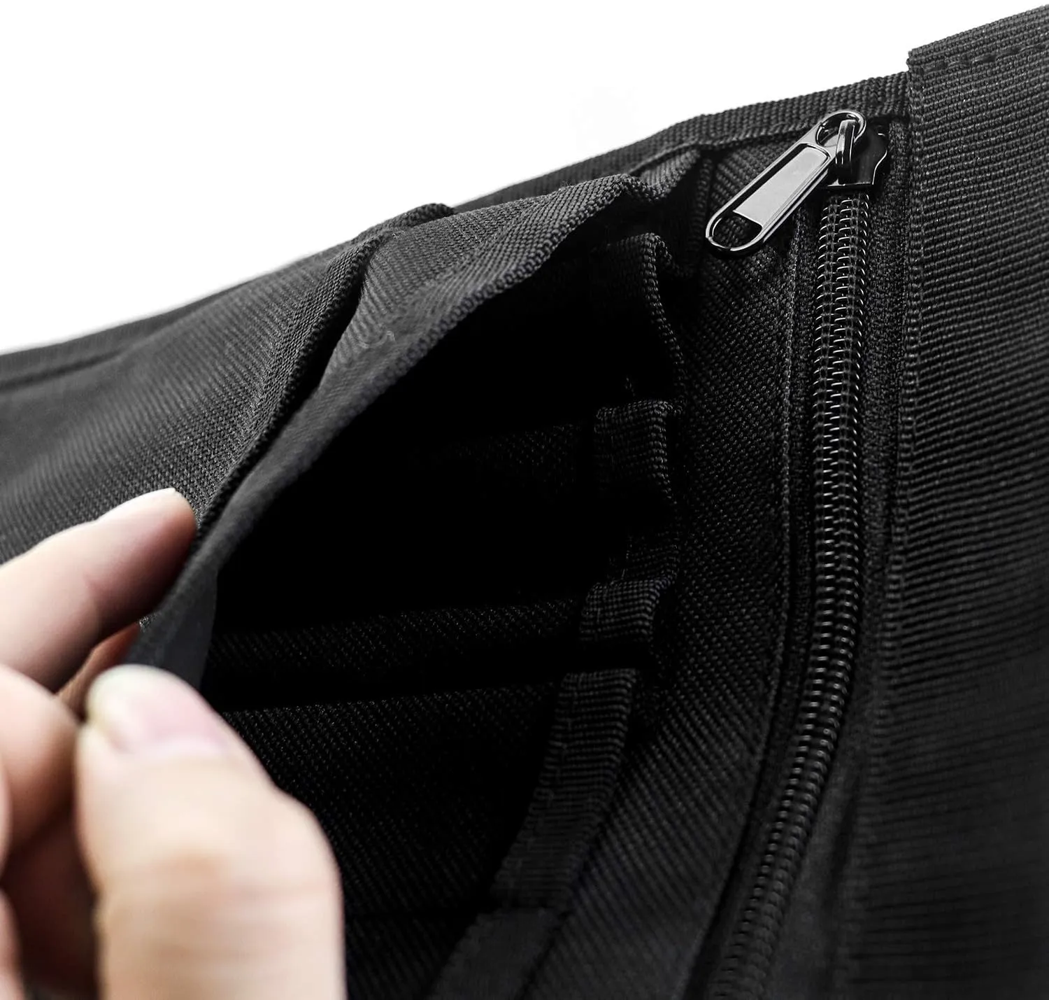 QWORK Medical Organizer Belt, Nurse Storage Bag Waist Bag Pouch for Medical Scissors Care Kit Tool, (Black, 10x7)