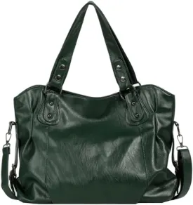 RICHTRUE Gloss Leather Tote Bag Work Tote Bag Y2k Shoulder Bag Crossbody Grunge Leather Crossbody Bags Women Studded Purse