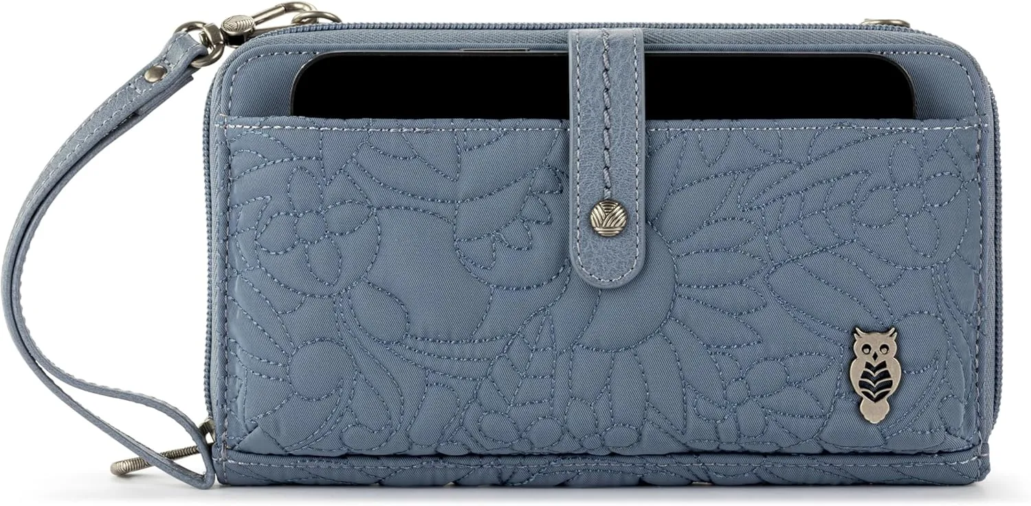 Sakroots Artist Circle Smartphone Crossbody in Eco Twill, Detachable Wristlet Strap