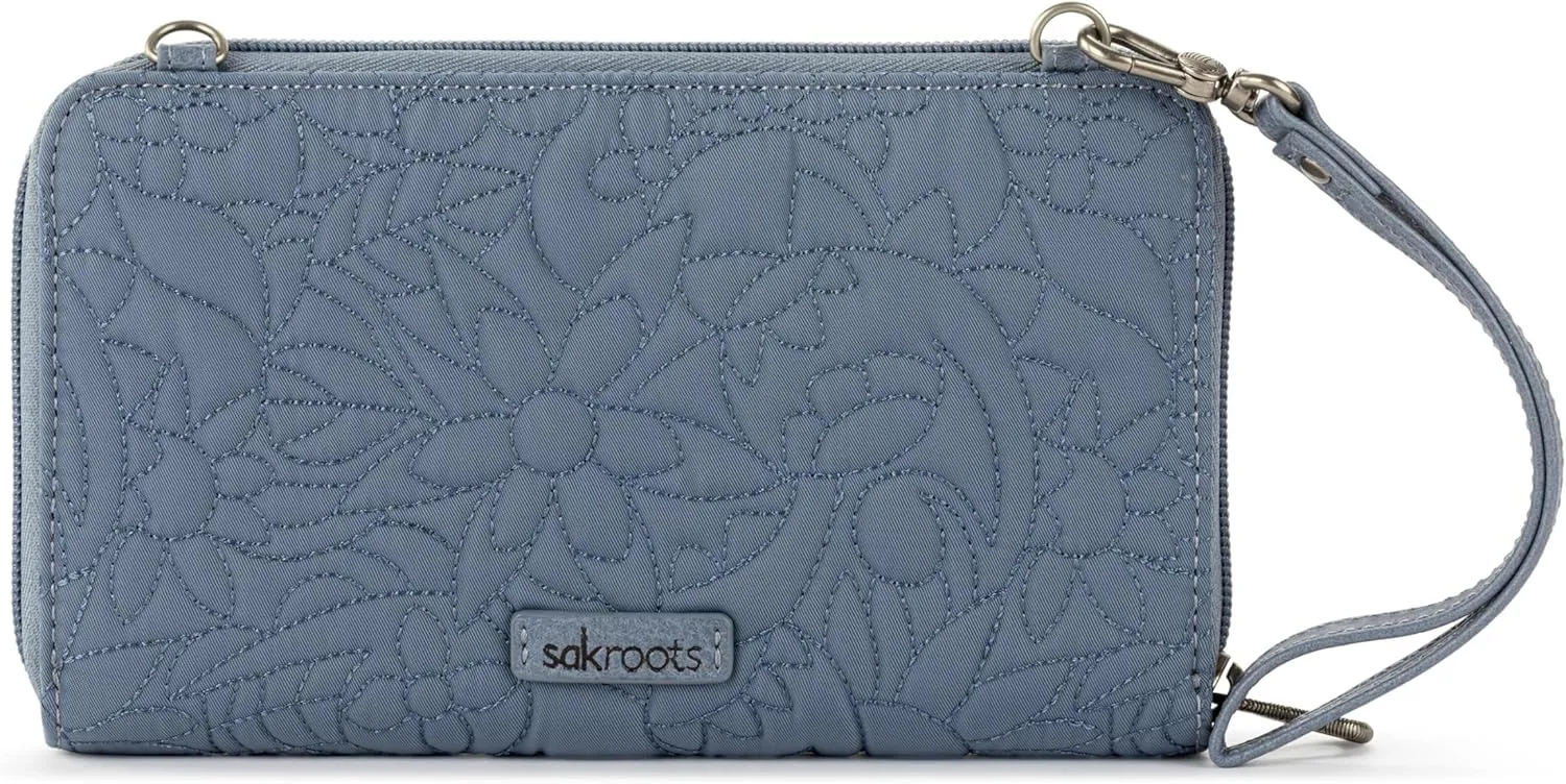 Sakroots Artist Circle Smartphone Crossbody in Eco Twill, Detachable Wristlet Strap