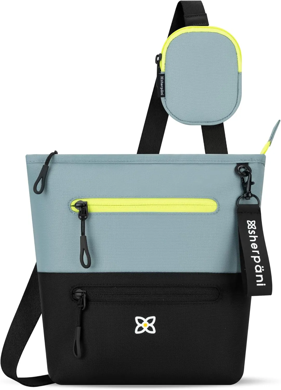 Sherpani Sadie, Nylon Crossbody Bag, Lightweight Shoulder Bag, Travel Cross Body, Crossbody Purse for Women, RFID Protection, Removable Coin Purse, Travel Gift (St. Lucia)