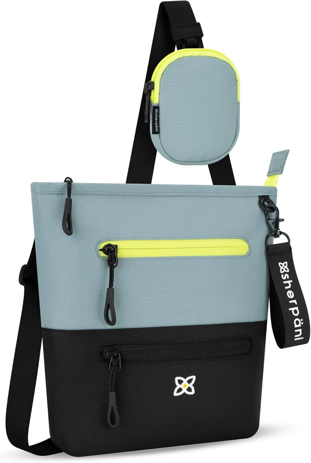 Sherpani Sadie, Nylon Crossbody Bag, Lightweight Shoulder Bag, Travel Cross Body, Crossbody Purse for Women, RFID Protection, Removable Coin Purse, Travel Gift (St. Lucia)