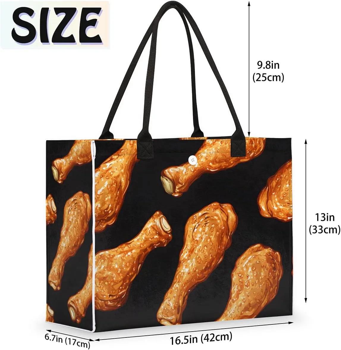 Tote Bag for Women,Travel Storage Shopping Basket with Inner Zipper Pocket Portable Reusable Handbag Gifts02