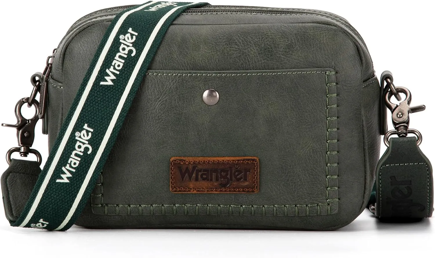 Wrangler Crossbody Purses for Women Trendy Camera Snapshot Bag with Wide Strap