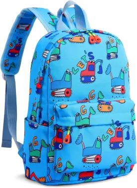 Zicac Toddler Backpack for Boys Girls 12 inch Mini Kids Backpack for School & Travel, Preschool Kindergarten Cartoon Daypack